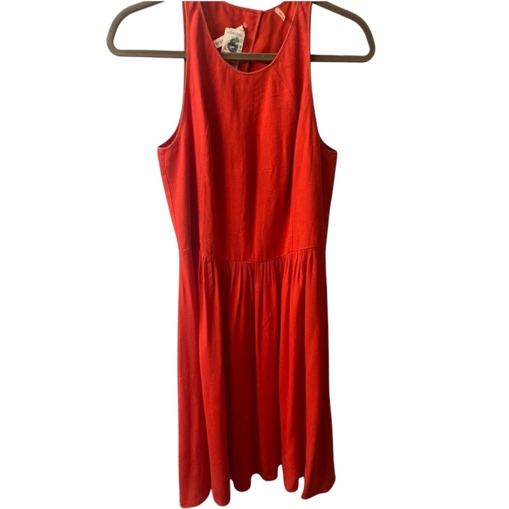 Rebecca Taylor deadstock vintage blood orange color sundress Size 8. #10259